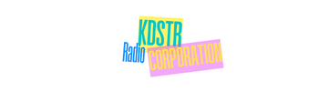 KDSTR logo featuring a white microphone icon.