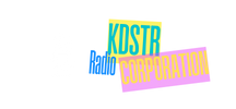 KDSTR logo featuring a white microphone icon.